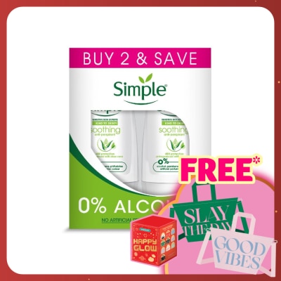 SIMPLE Soothing Deodorant Twin Pack 2x45ml