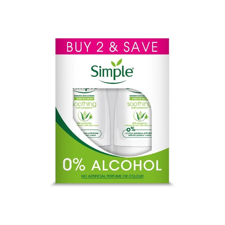 Soothing Deodorant Twin Pack 2x45ml