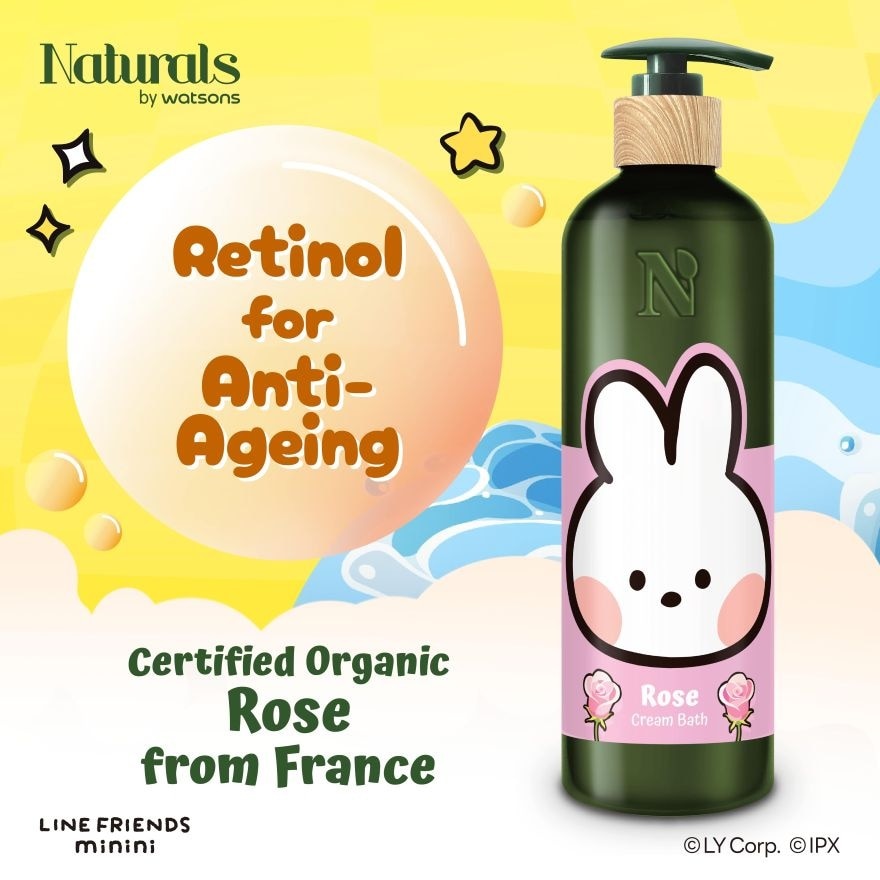 Rose Anti-Ageing Cream Bath 490ml