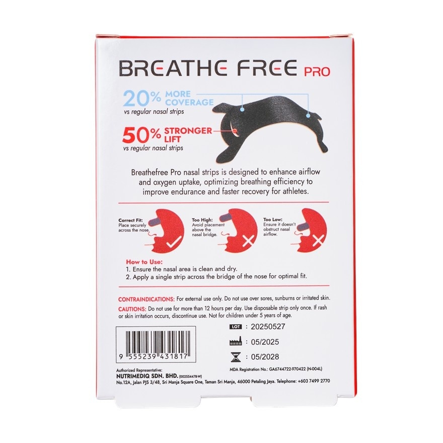 Pro Nasal Strips (Stronger Lifting) 10's
