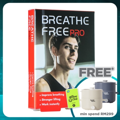 BREATHE FREE Pro Nasal Strips (Stronger Lifting) 10's