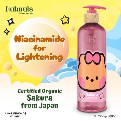 NATURALS BY WATSONS Sakura Lightening Shower Gel 490ml