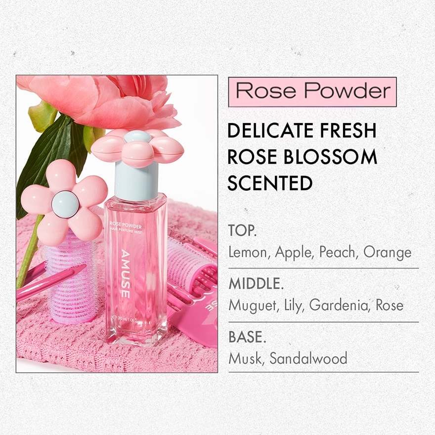 Hair Perfume Mist Rose Powder 30ml