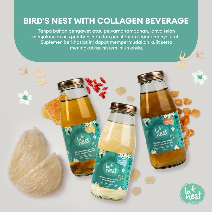 Bird's Nest Collagen beverage 3-in-1 box set (180ml x 3 bottles)