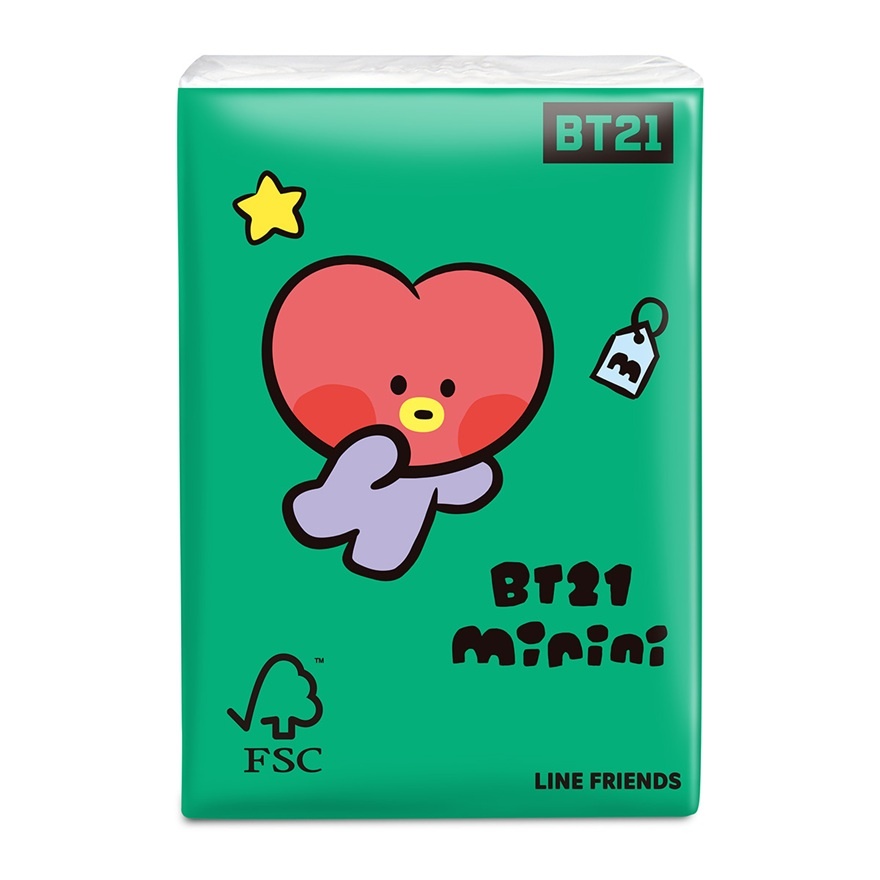 BT21 Petite Hankies 18s x 8 sheets image
