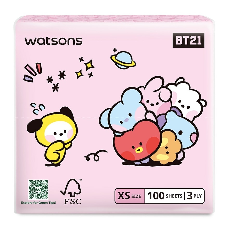 BT21 Facial Tissue 3x100s