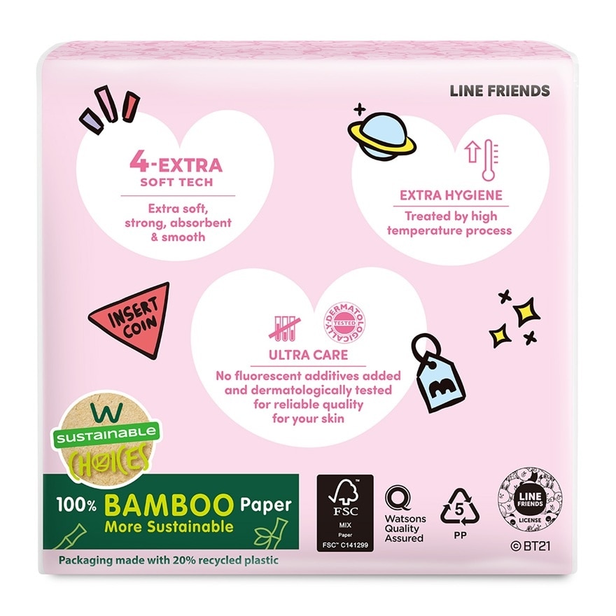 BT21 Facial Tissue 3x100s