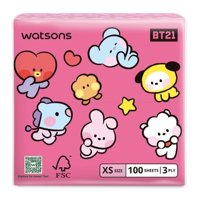 WATSONS Facial Tissue 3x100s