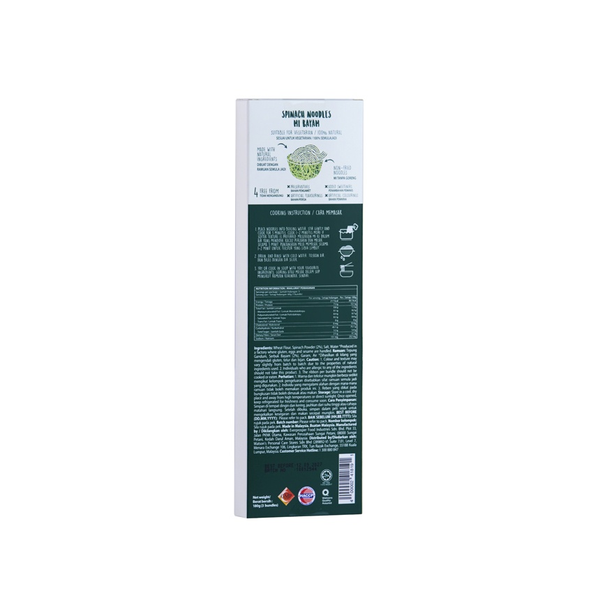 Spinach Noodle 180g