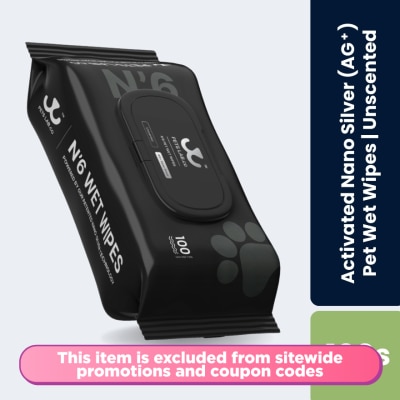 PETS LAB CO - N6 Pet Wet Wipes (Unscented) 100s