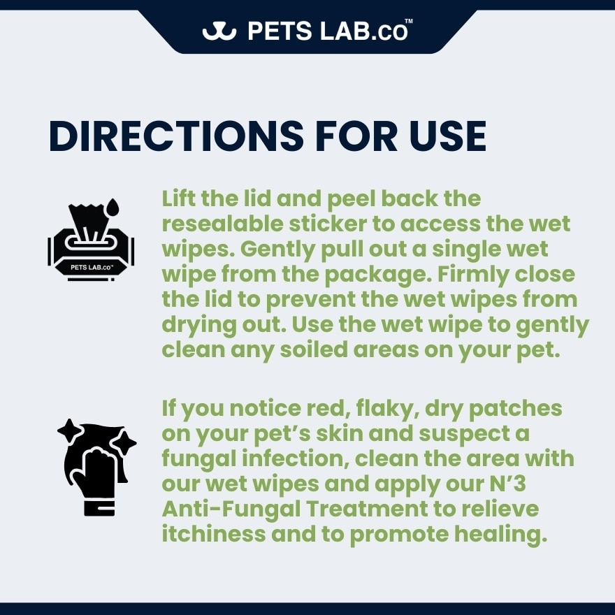 N6 Pet Wet Wipes (Unscented) 100s