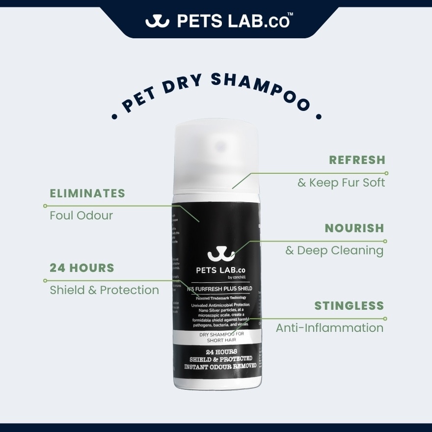 N5 FurFresh Plus Shield Pet Dry Shampoo 50ml