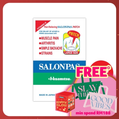 SALONPAS Pain Relieving Patch Large Size 2s x 12 bundle set