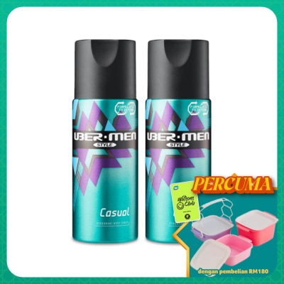 UBERMEN - Deodorant Spray Style Casual 125ml x 2