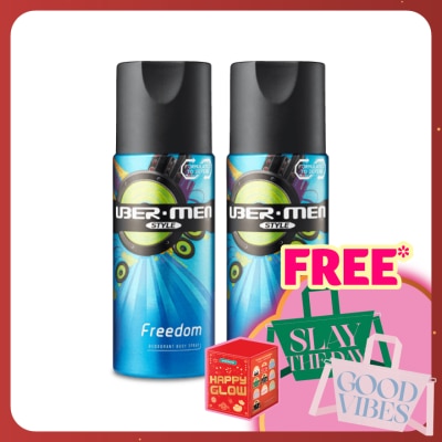 UBERMEN Deodorant Spray Style Freedom 125ml x 2