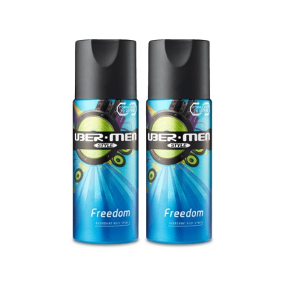 UBERMEN - Deodorant Spray Style Freedom 125ml x 2