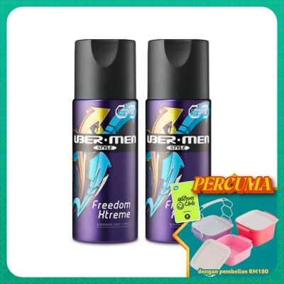 UBERMEN - Deodorant Spray Style Freedom Xtreme 125ml x 2