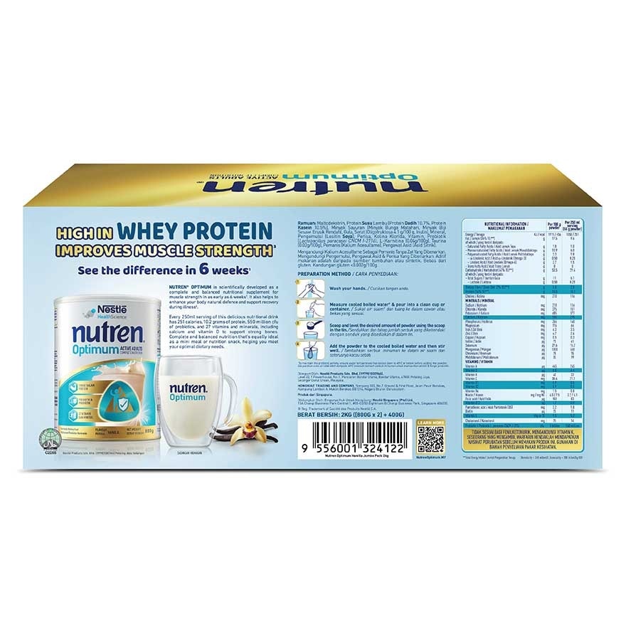Optimum vanilla Jumbo Pack 2kg
