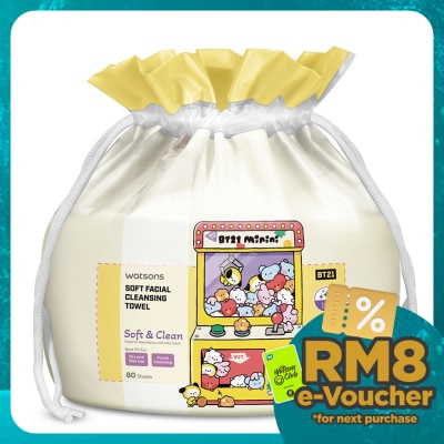 WATSONS Soft Facial Cleansing Towel 80s