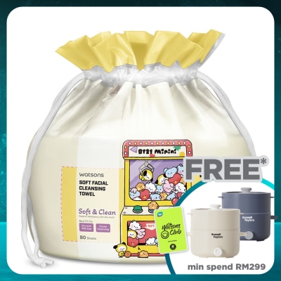 WATSONS Soft Facial Cleansing Towel 80s