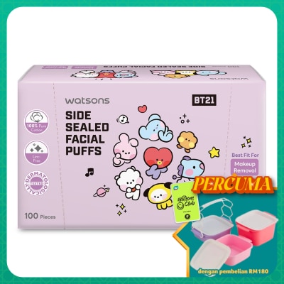 WATSONS - Side Sealed Facial Puffs 100s