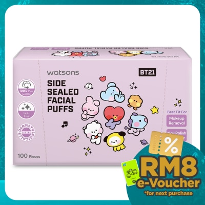 WATSONS Side Sealed Facial Puffs 100s