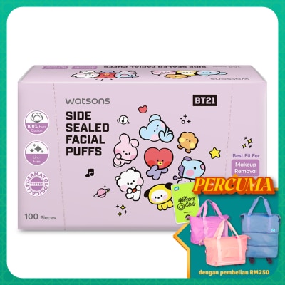 WATSONS Side Sealed Facial Puffs 100s