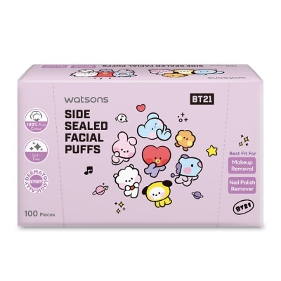 WATSONS Side Sealed Facial Puffs 100s