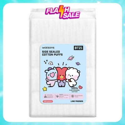 WATSONS - Side Sealed Cotton Puffs 189s