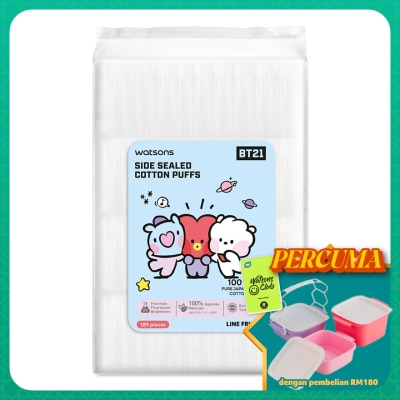 WATSONS - Side Sealed Cotton Puffs 189s