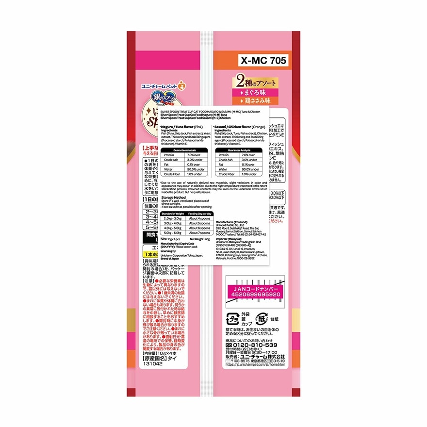 Nyan Spoon Tuna & Chicken 10g x 4s