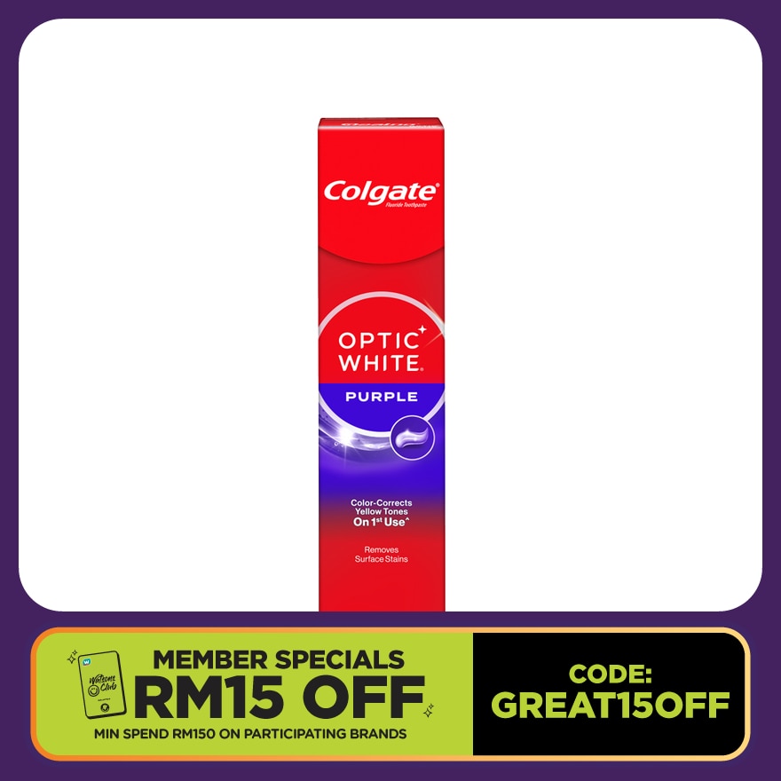 Optic White Purple Toothpaste 37g