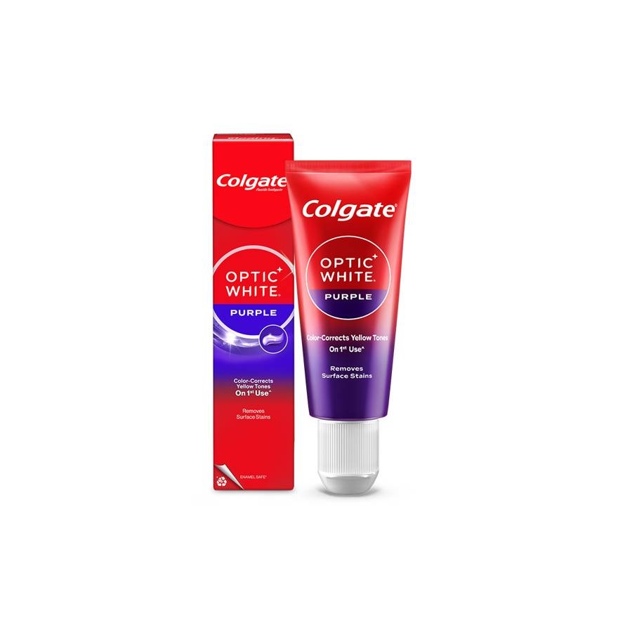 Colgate Optic White Purple Whitening Toothpaste 37g image