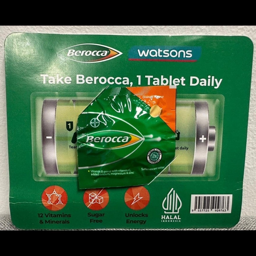 [Not For Sale] Effervescent Orange Flavour Tablet Sachet 1s