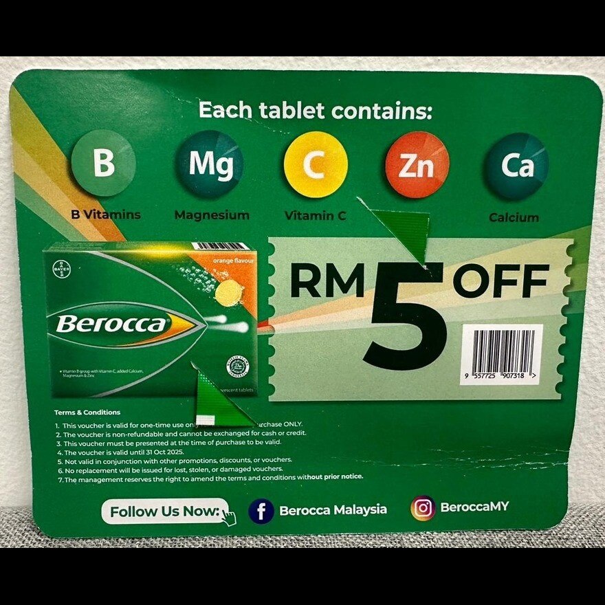 [Not For Sale] Effervescent Orange Flavour Tablet Sachet 1s