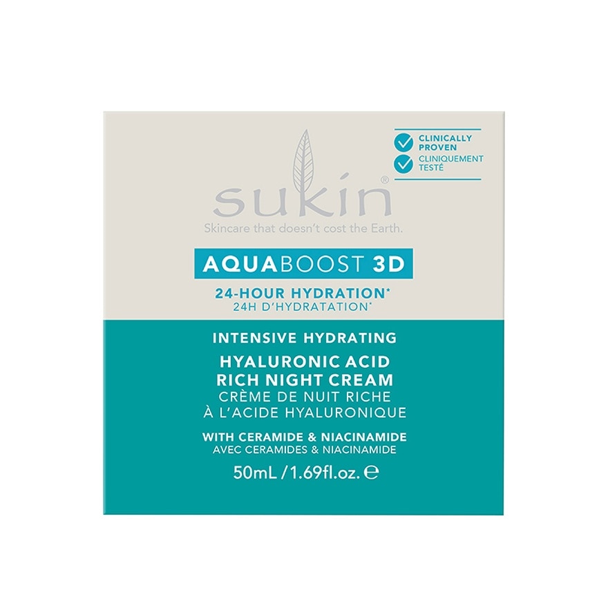 Aqua Boost 3D Hyaluronic Acid Rich Night Cream 50ml