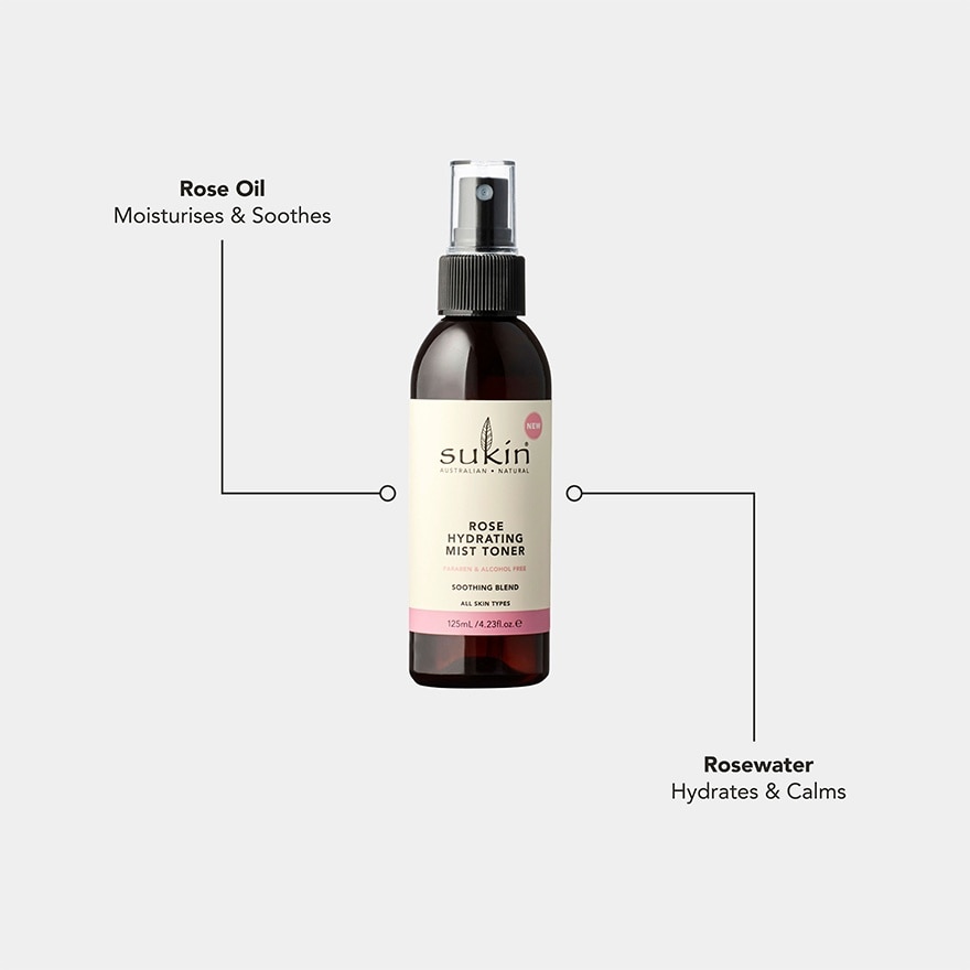 Rose Hydrating Mist Toner 125ml