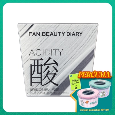 FAN BEAUTY DIARY Acids Double Cleansing Clay Mask 10s