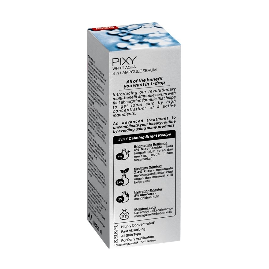 White-Aqua 4 in 1 Ampoule Serum 20ml