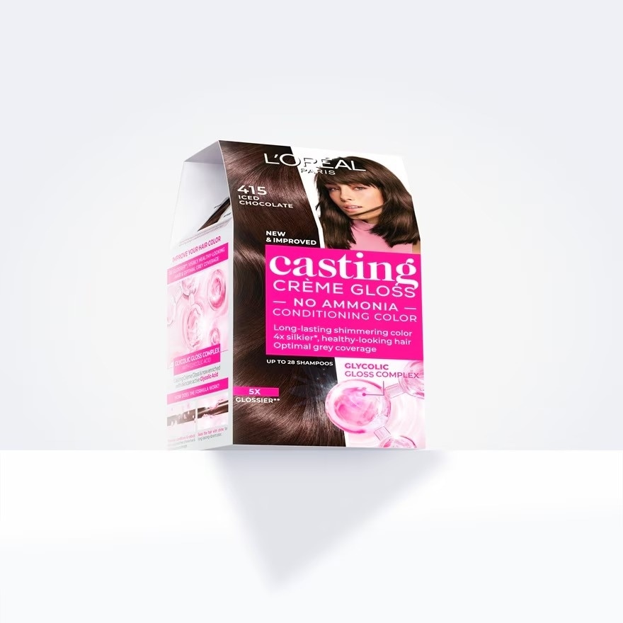 L'OREAL PARIS ELSEVE Casting Creme Gloss 415 Iced Chocolate 1's