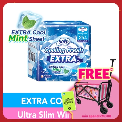 SOFY Cooling Fresh Extra Day Ultra Slim Wing 25cm 12s