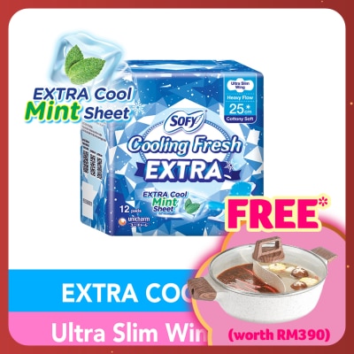 SOFY Cooling Fresh Extra Day Ultra Slim Wing 25cm 12s