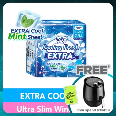 SOFY Cooling Fresh Extra Day Ultra Slim Wing 25cm 12s