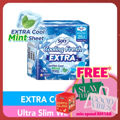 SOFY Cooling Fresh Extra Day Ultra Slim Wing 25cm 12s