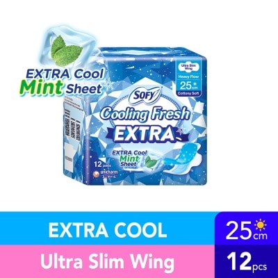 SOFY Cooling Fresh Extra Day Ultra Slim Wing 25cm 12s