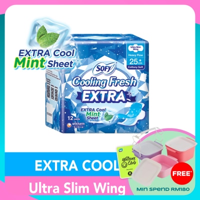 SOFY Cooling Fresh Extra Day Ultra Slim Wing 25cm 12s