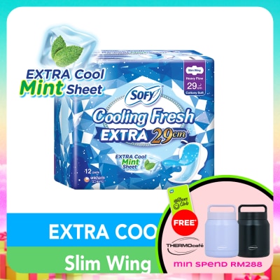 SOFY - Cooling Fresh Extra Night Slim Wing 29cm 12s