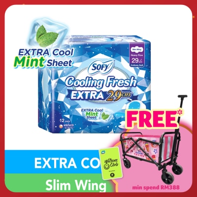 SOFY Cooling Fresh Extra Night Slim Wing 29cm 12s