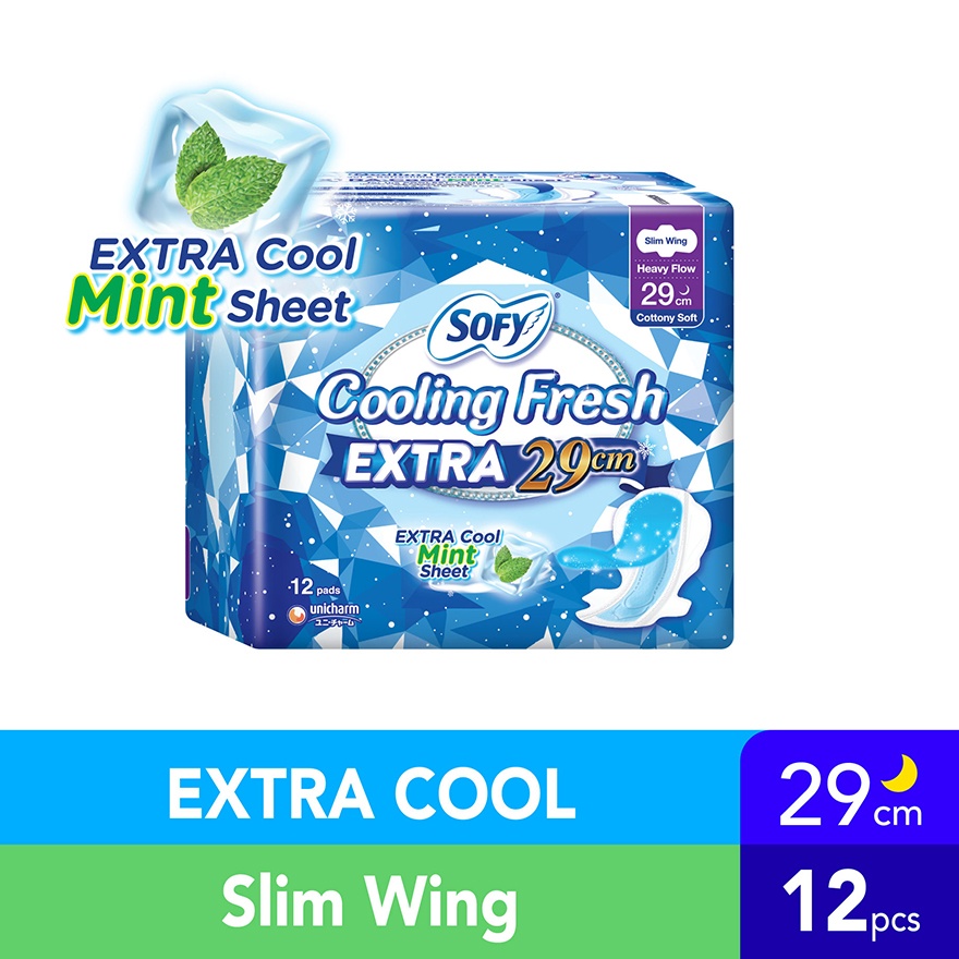Cooling Fresh Extra Night Slim Wing 29cm 12s image