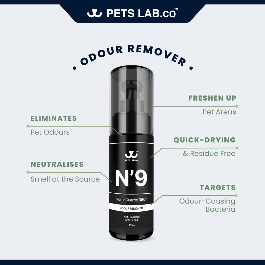 N9 HomeGuarde 360 Odour Remover 100ml
